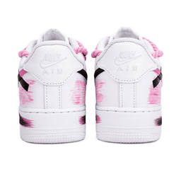 Broken Swoosh Pink Extra Lace Black Custom Air Force 1 - view 4