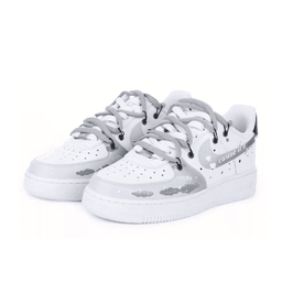 Extra Lace Gray Cloud Custom Air Force 1 - view 3