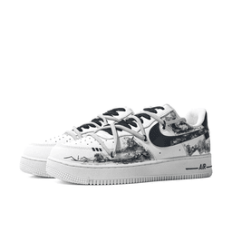 Extra Lace Black Gray Custom Air Force 1 - view 3
