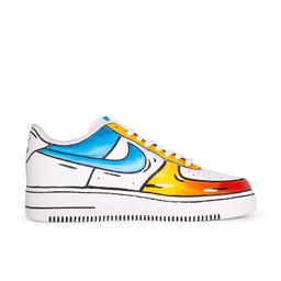 Blue Green Yellow Red Custom Air Force 1 - view 2