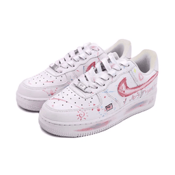 Pink Purple Red Custom Air Force 1 - view 3