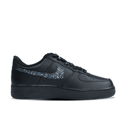 Graffiti Blue Swoosh Black Custom Air Force 1 - view 2