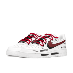 Extra Lace Red Shadow Black Custom Air Force 1 - view 2