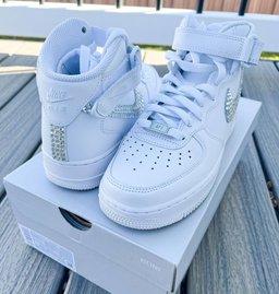White High Top Crystal Custom Air Force 1 - view 2