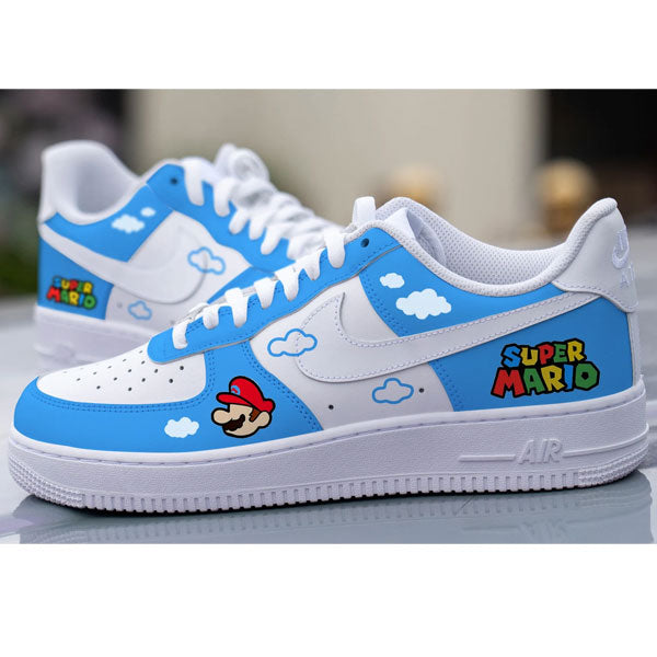 Blue Mario Fun Custom Air Force 1