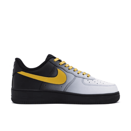 White Black Gradient Gold Swoosh Custom Air Force 1 - view 3