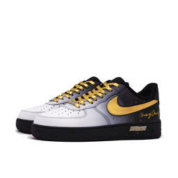 White Black Gradient Gold Swoosh Custom Air Force 1 - view 4
