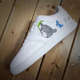 Hand Drawn Cartoon My Neighbor Totoro Custom Air Force 1 - view 2