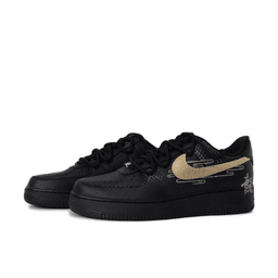 Gold Dragon Scale Swoosh Black Custom Air Force 1 - view 3
