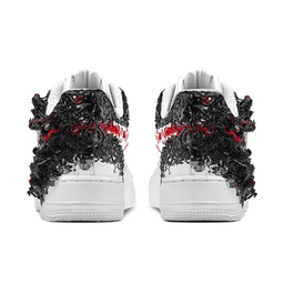 Black Red White Teeth Custom Air Force 1 - view 4