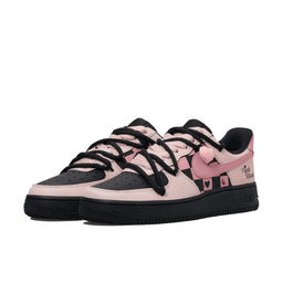 Extra Lace Pink Black Custom Air Force 1 - view 3