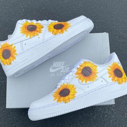 Sunflower Graffiti Custom Air Force 1