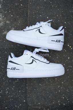 Shadow White Black Custom Air Force 1