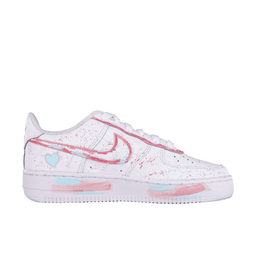 Pink Spray Font Custom Air Force 1 - view 2