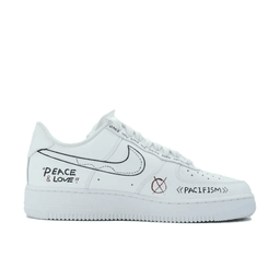 Peace Love Font Custom Air Force 1 - view 2