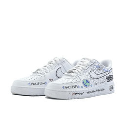 Peace Love Font Custom Air Force 1 - view 3