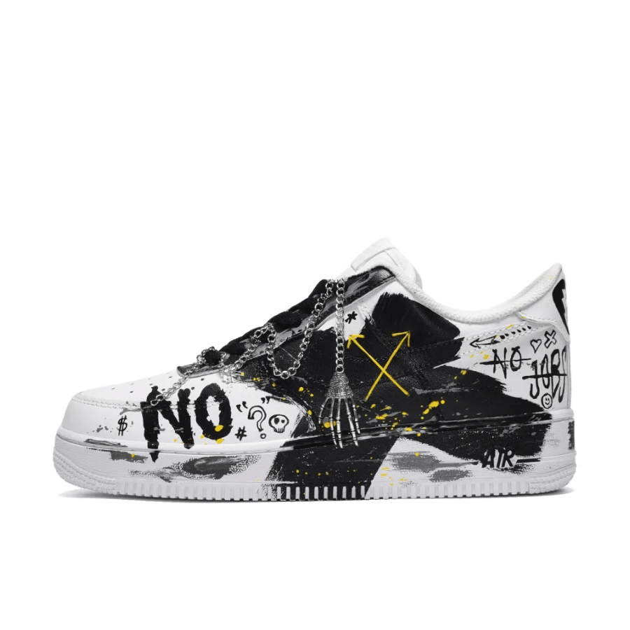 Black Metal Chain Skeleton Custom Air Force 1