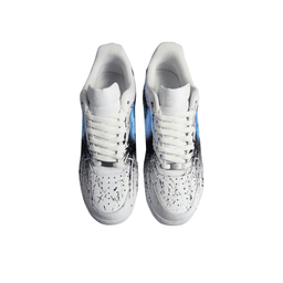 Blue Black Dripping Spray Custom Air Force 1 - view 4