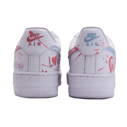 Pink Red Font Custom Air Force 1 - view 4