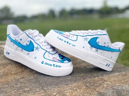 Hand-drawn Stitch Art Custom Air Force 1 - view 2