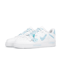 Extra Lace Broken Blue Custom Air Force 1 - view 3