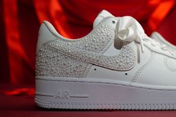 Pearl Ribbon Wedding Handwork Custom Air Force 1 - view 4