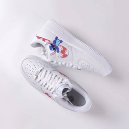 Hawaii Stitch Cartoon Graffiti Custom Air Force 1 - view 2