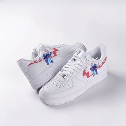 Hawaii Stitch Cartoon Graffiti Custom Air Force 1 - view 3