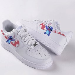 Hawaii Stitch Cartoon Graffiti Custom Air Force 1