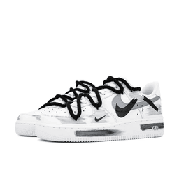 Extra Lace Blcak Gray Custom Air Force 1 - view 3