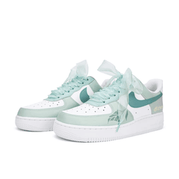 Green Leaf LightCyan Custom Air Force 1 - view 3
