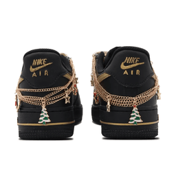 Christmas Metal Chain Santa Hat Black Custom Air Force 1 - view 4