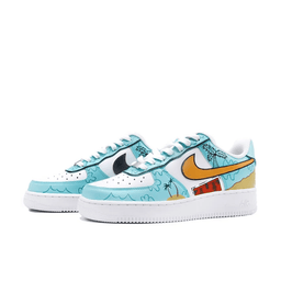 Beach Coconut Brown Blue Custom Air Force 1 - view 4