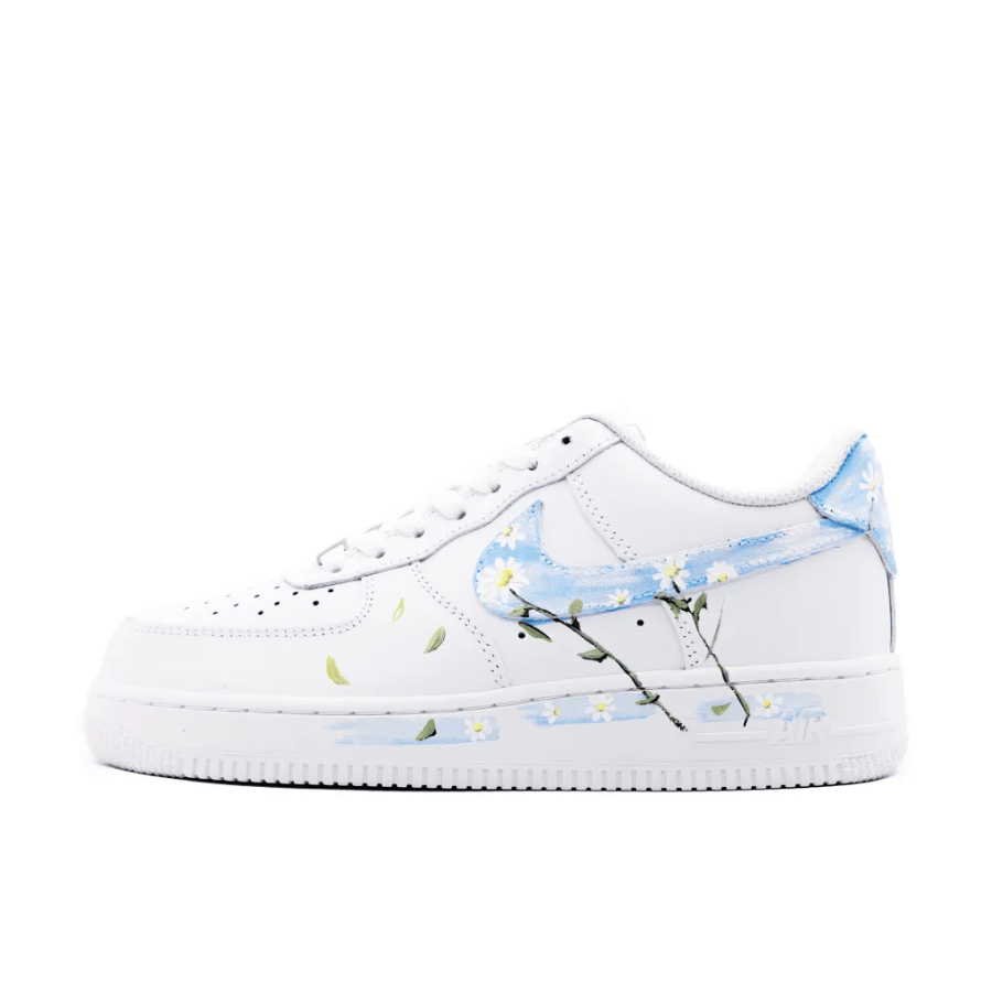 Flower  Jasmine Blue Custom Air Force 1