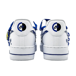 Extra Lace Blue Yellow Simile White Font Custom Air Force 1 - view 4