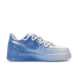 Extra Lace Blue White Gradien Spray White Font Custom Air Force 1 - view 2