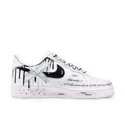 Blue Cross Dripping Black Custom Air Force 1 - view 2