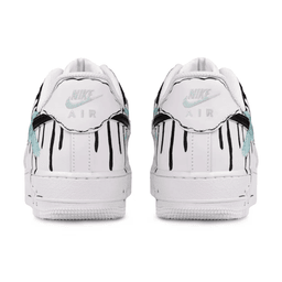 Blue Cross Dripping Black Custom Air Force 1 - view 4