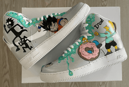 The Simpsons & Dragon Ball Graffiti Custom Air Force 1 - view 2