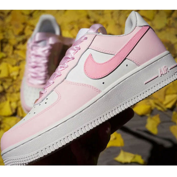 Baby Pink Ribbon Custom Air Force 1