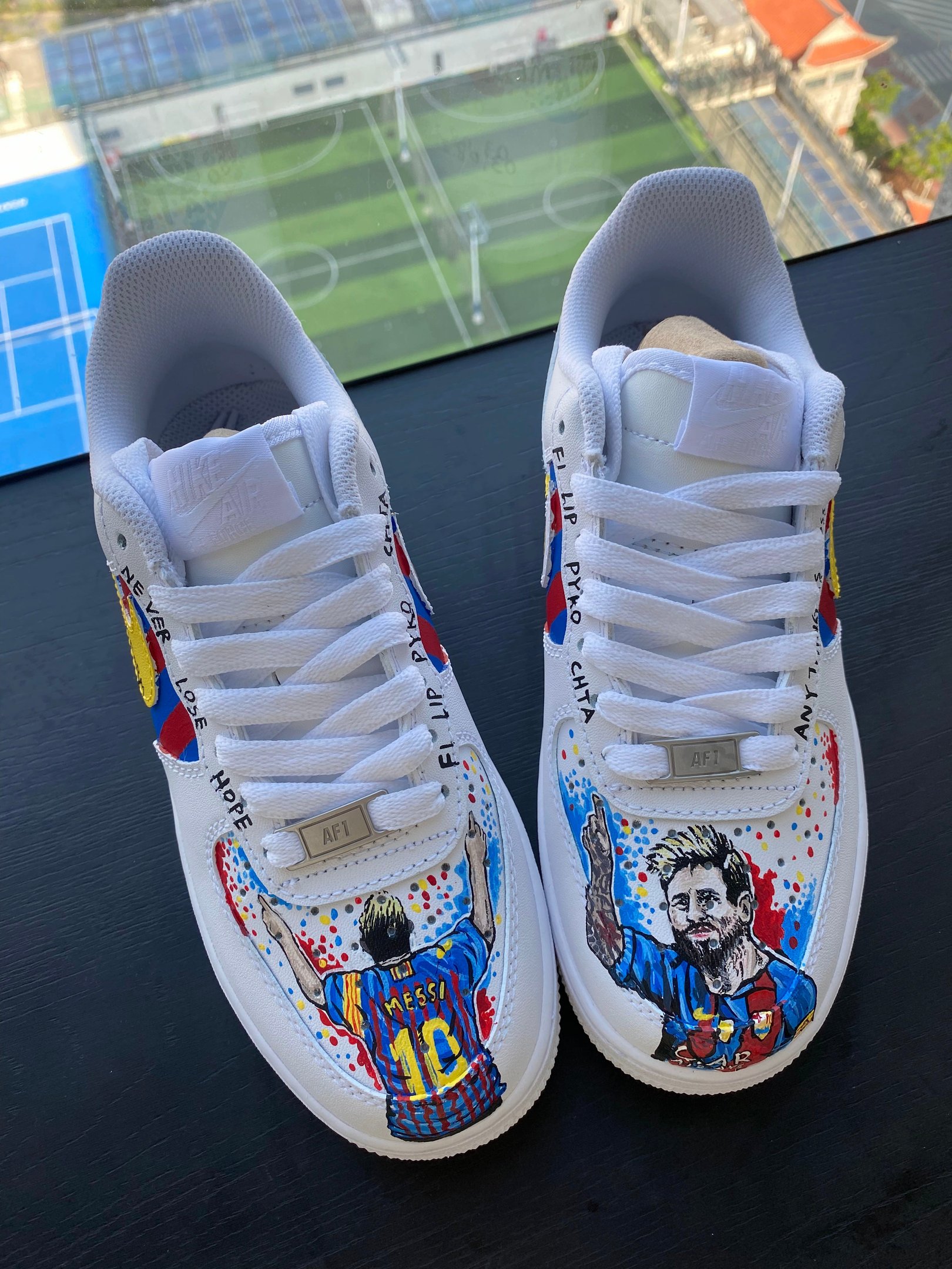 Custom Air Force 1 Messi in Barcelona