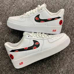 Custom Air Force 1 Naruto Akatsuki Cloud - view 2