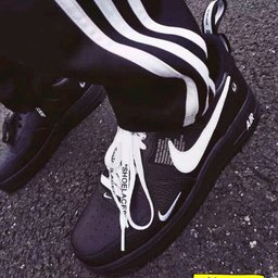 Pure Black Custom Air Force 1