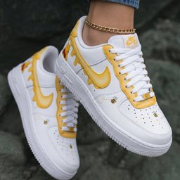 Winnie The Pooh Honey Drip Bees Yellow Custom Air Force 1 - view 2