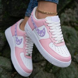 LV Logo Baby Pink Purple Custom Air Force 1 - view 2