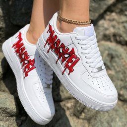 Marvel Drip White Red Custom Air Force 1 - view 2
