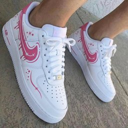 Splash Stars Baby Pink Custom Air Force 1
