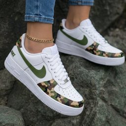 Camo Green Custom Air Force 1 - view 2