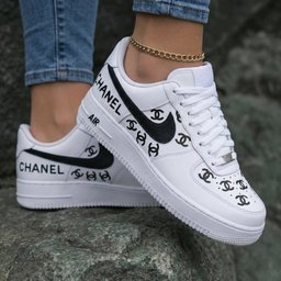 CC Logo Black Custom Air Force 1 - view 2