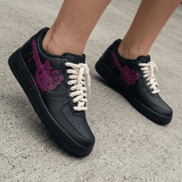 Hello Kitty Black Purple Custom Air Force 1